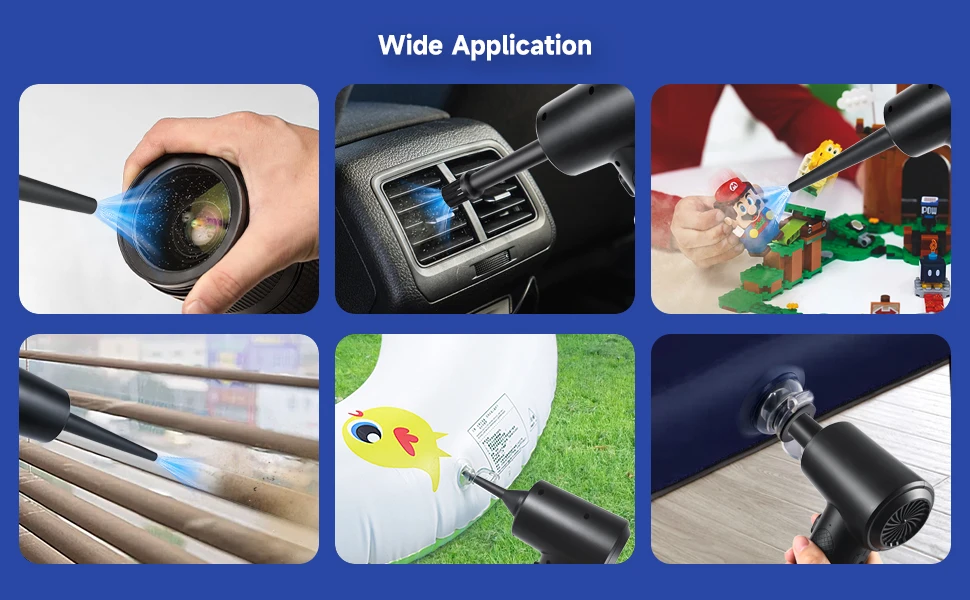 Electric Air Duster 51000rpm Brushless Cordless Compressed Cleaner Dust