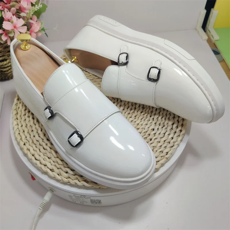 chinese dress ladies Amazon.com | White Shoes Dress Oxford for Men Lace Up Pointed Toe Brogue  Embossed Wing tip Patent Leather Breathable Hollow Shoes Slip Resistant  Block Heel Anti-Slip Party(6.5) main image 0