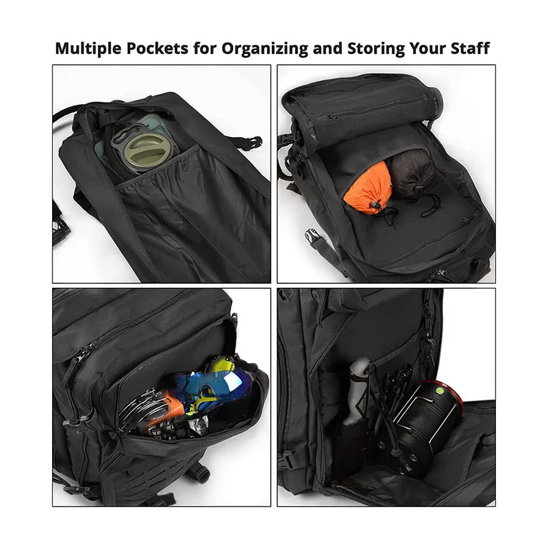 High Quality Outdoor Camouflage Tactical Backpack High Capacity Hunting Backpack Waterproof Training Assault Rucksack