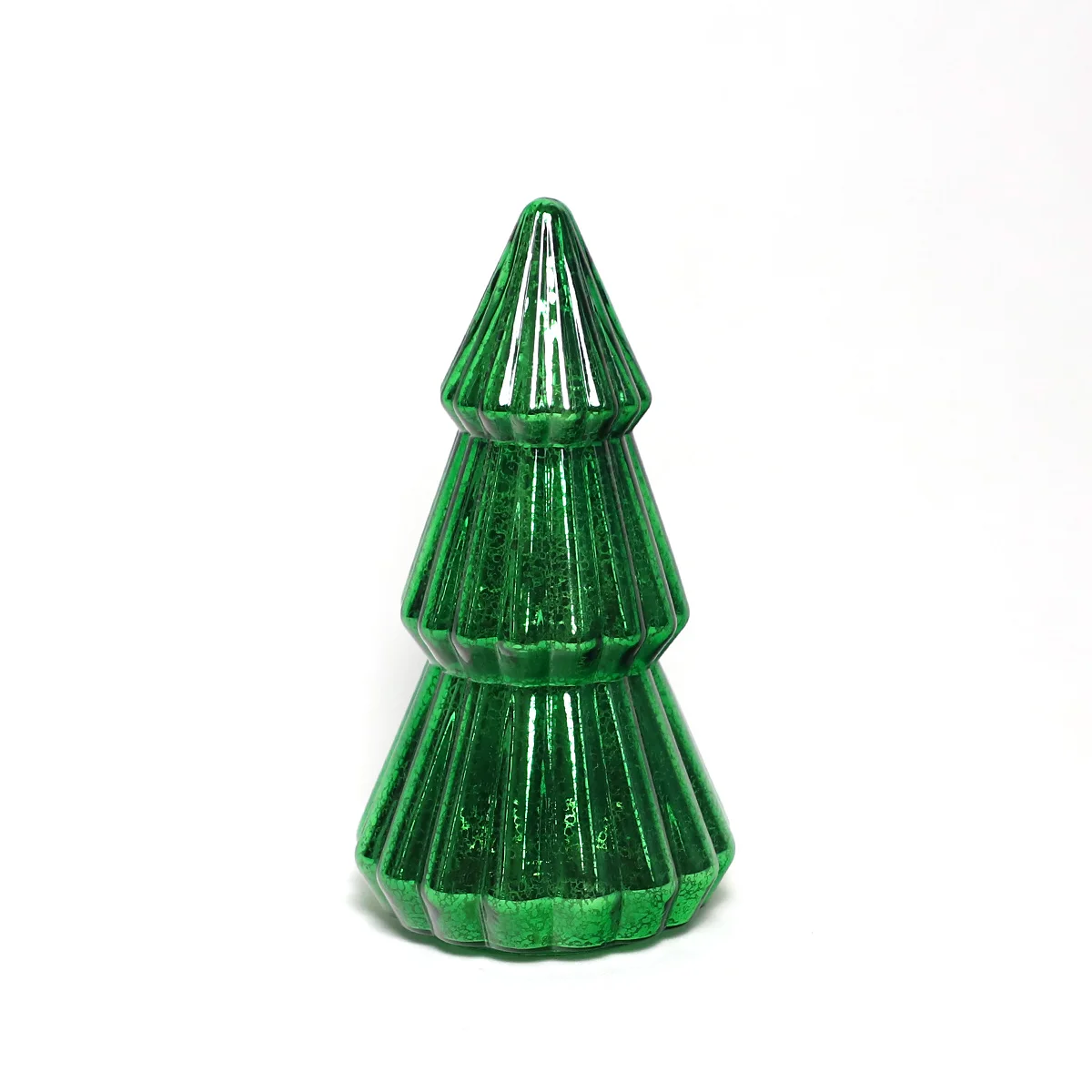 High quality glass decoration luxury Christmas gifts hand blown glass christmas tree decoration with led lights