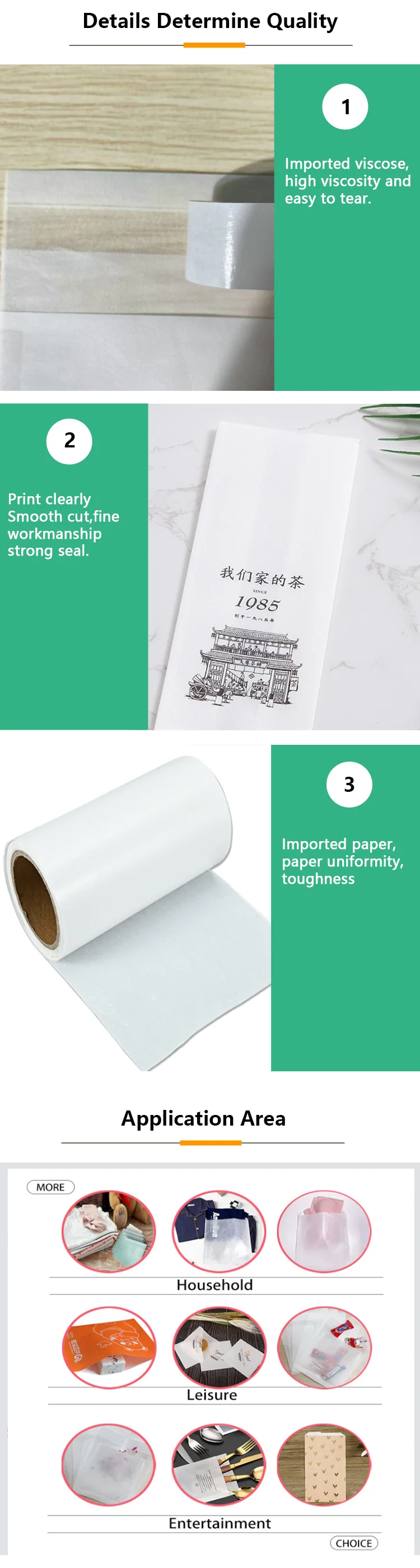 Unbleached Oil Absorbent Magnetic Closure Greaseproof Paper Baking ...