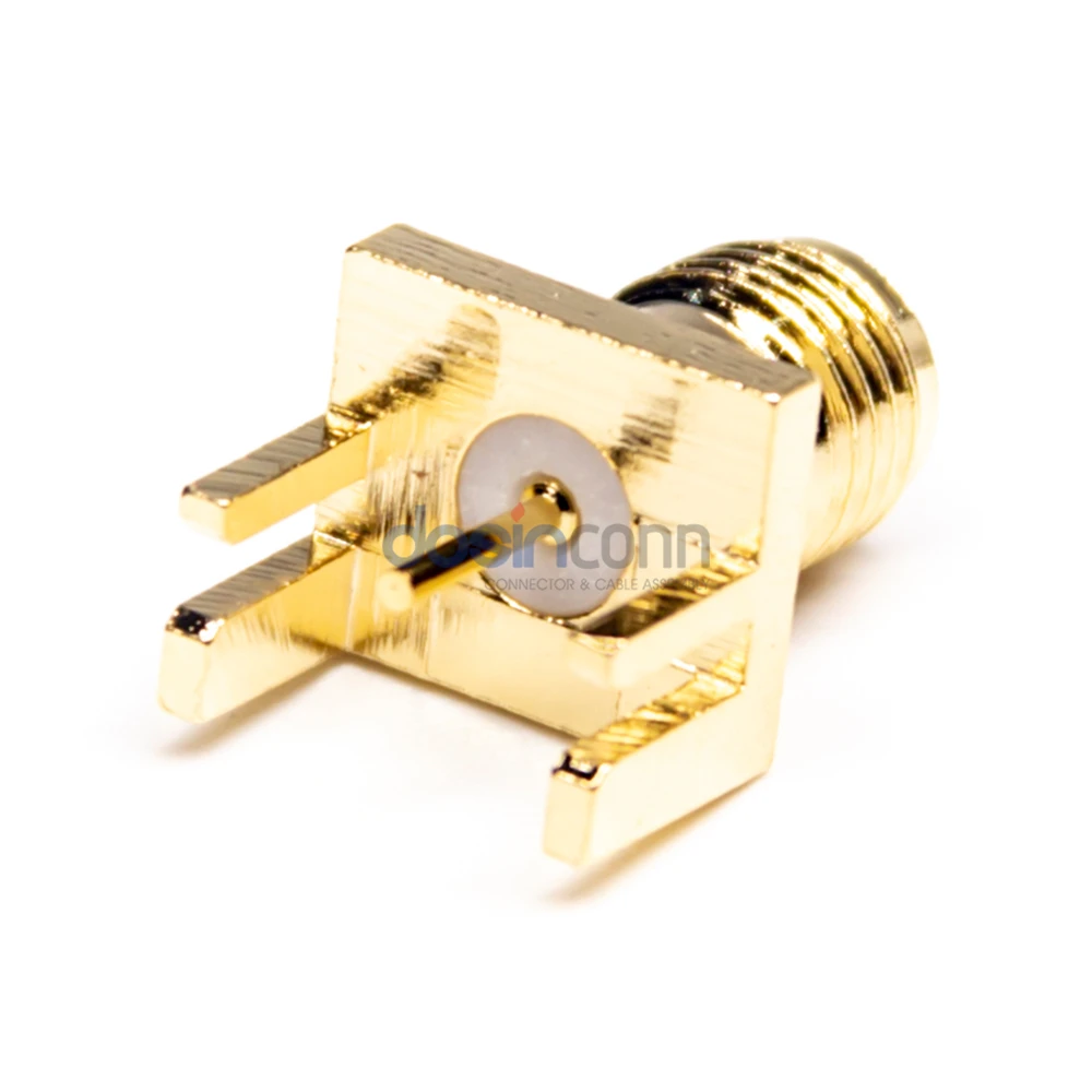 Sma Pcb Mount Sma Straight Jack Socket Rf Coaxial Connector Sma Pcb Edge Mount Connector Buy 6466