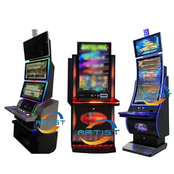 2024 Customized 32 Inch metal skill game cabinet with ideck touch screen BA and speaker table game board