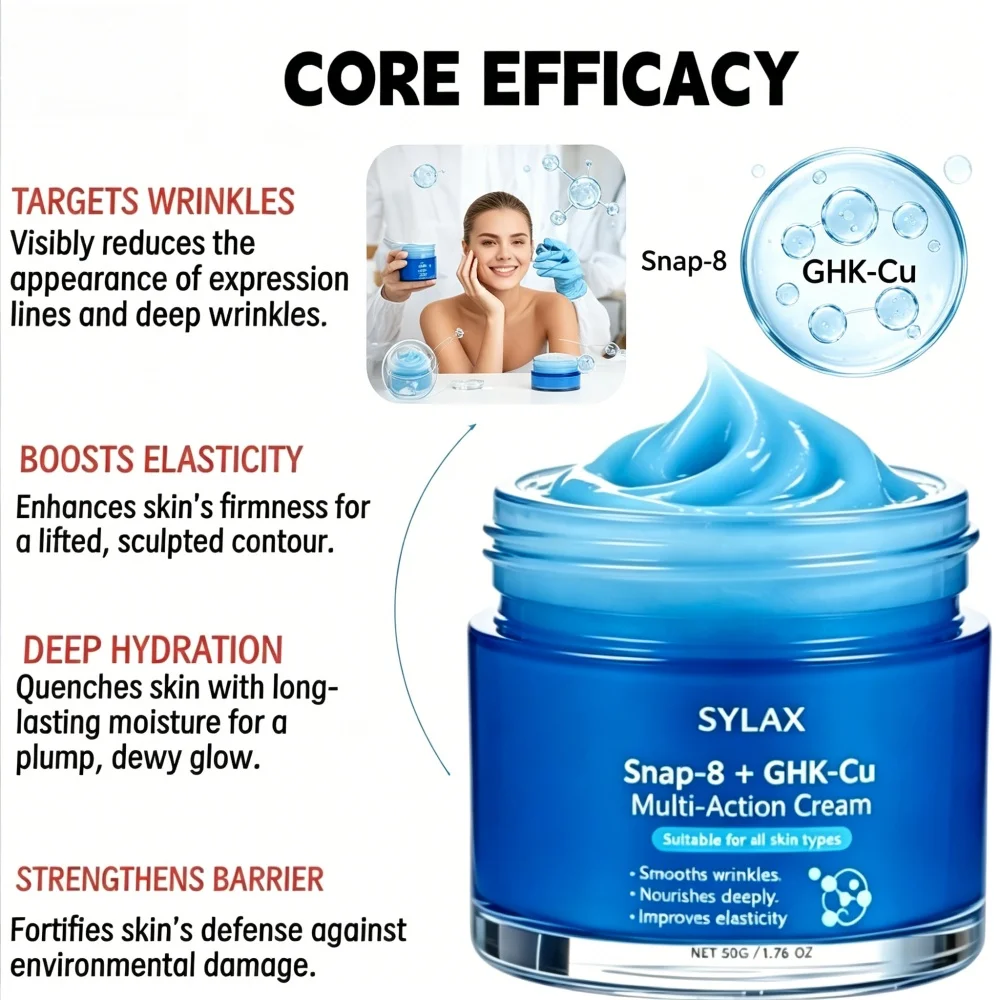 ghk cu and snap 8 cream Snap-8 + GHK-Cu Multi-Action Cream Anti-Aging Wrinkle Reduction Firming Moisturizing Skin Care Cream for Face| Alibaba.com