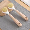 Cepillo para ollas con mango de madera maciza [paquete de 2]