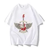 White Funny Guitar Graphic Tee Shirt 6