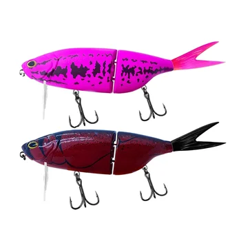 Fishing Tackle Multi-segment Swimbait Floating 200mm 88g Pufferfish Detachable Soft Tail Tongue Plate Stainless Steel – Soft Lure – view 2
