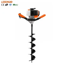 LEOPARD 51.7cc Gas Earth Auger 2 Stroke 520B OEM/ODM Portable Quick Stop Clutch power Earth Auger for planting tree