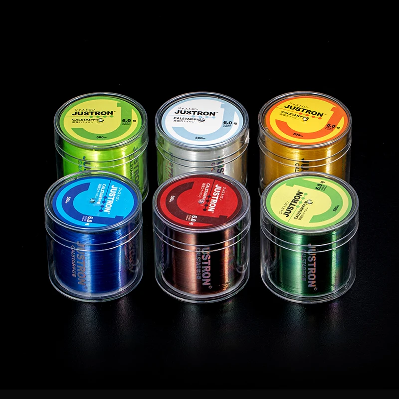 Justron Ocean Boat Fishing High Abrasion Resistance 500m High Quality Silk Nylon Fishing Line