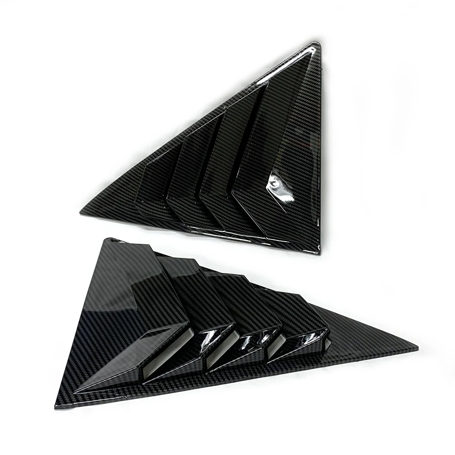 product car side rear window carbon fiber louver for camryie 2012   2017 cover trim air outlet shutter exterior accessories-7