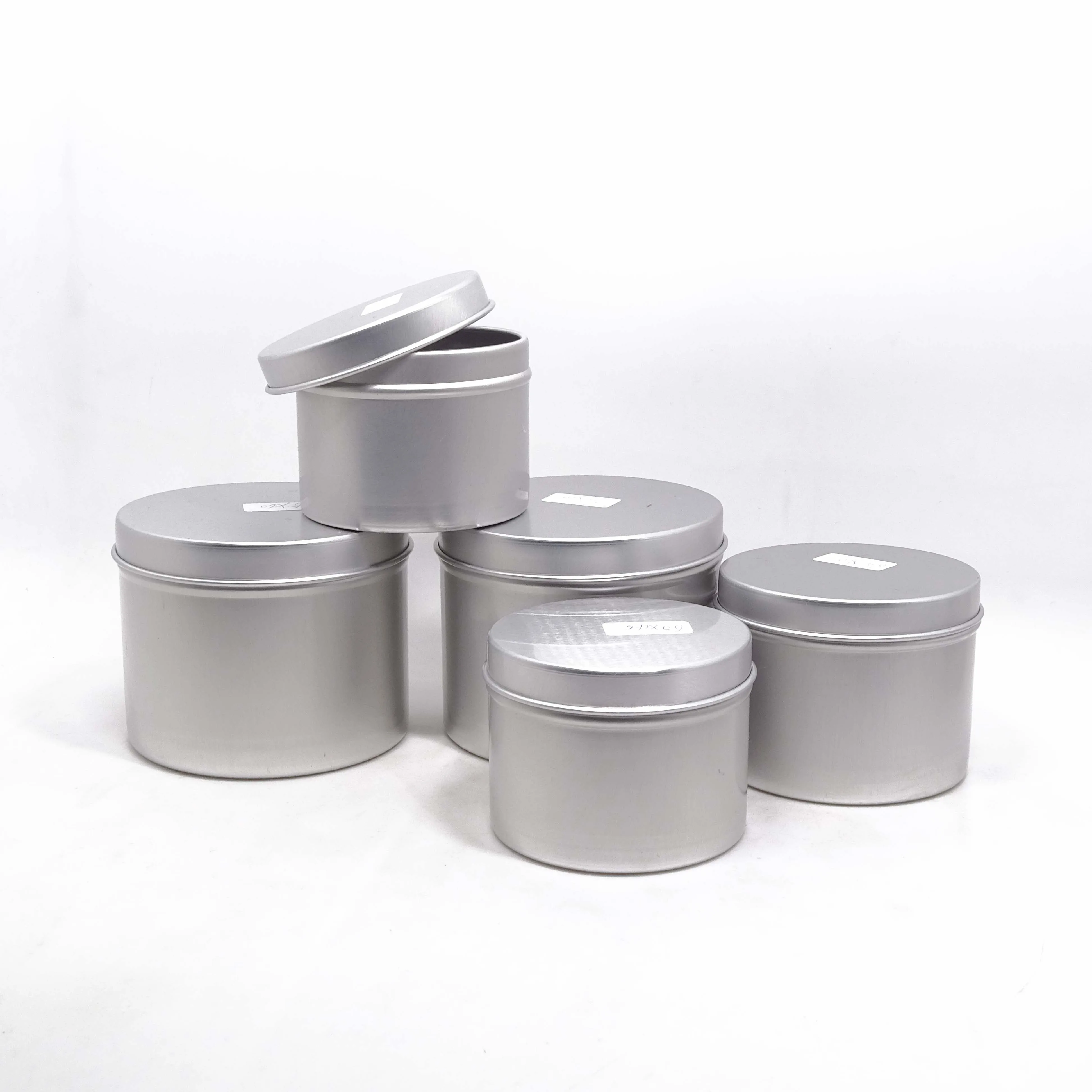 100ml 200 ml 300ml 400ml 500ml tin aluminum jar gold with screw lid