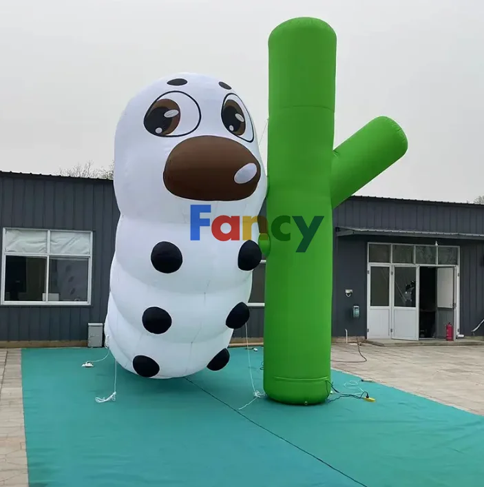 Pvc Inflatable Silkworm Larva Cartoon Models/big Cartoon Characters/inflatable Cartoon Robot Inflatable Robot Man on Sale