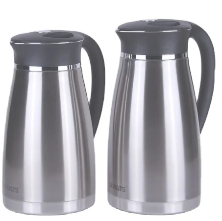 STAINLESS STEEL PITCHER-STYLE THERMOS - Black