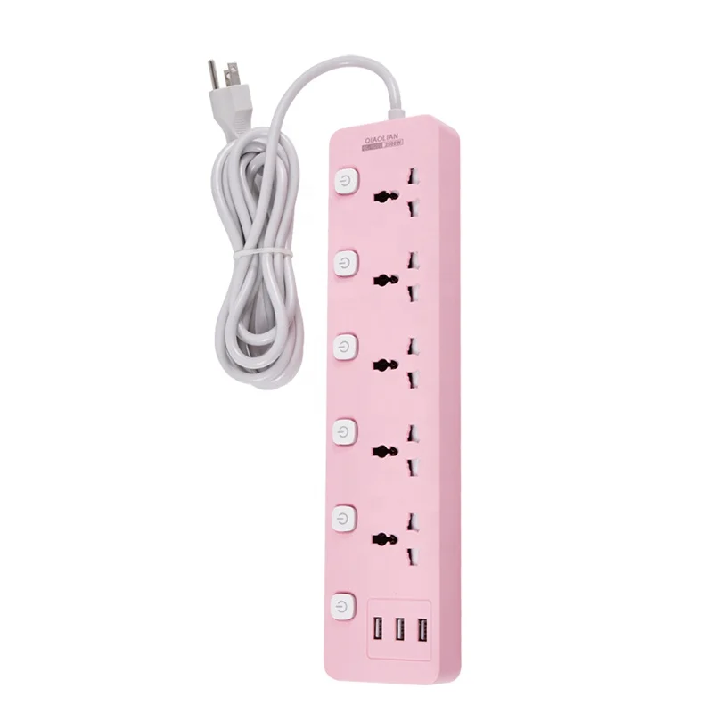 5 Way Universal Standard Grounding Extension European Multi Power Sockets
