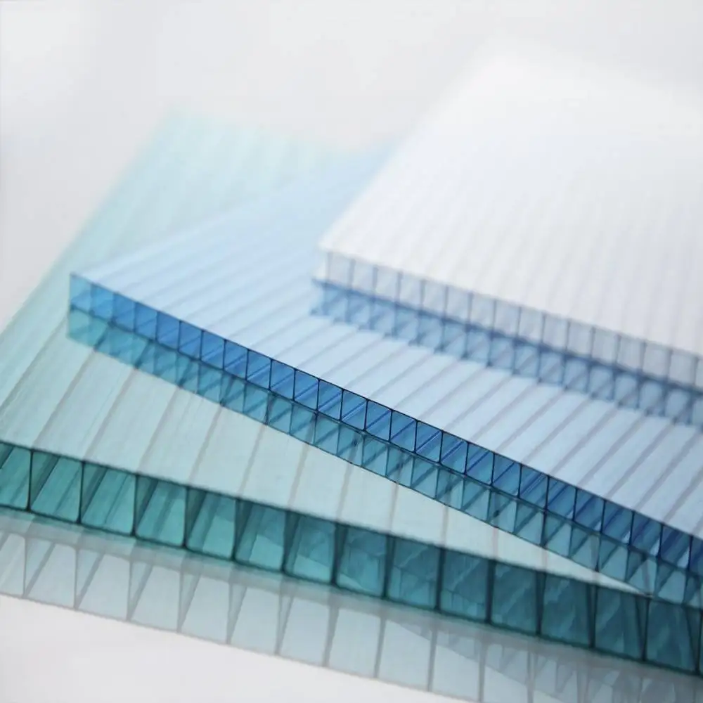 8mm Polycarbonate Ceiling and Wall Cladding Sheet/greenhouse Polycarbonate clear Board/Pc Plastic Honeycomb Sandwich Panels