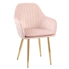 Modern Dinning Chairs Restaurant Dining Chair Modernmodern Wholesale Modern Colorful Pink Dinning Chairs Arm Rest Velvet Restaurant Dining Room Chair With Gold Metal Legs