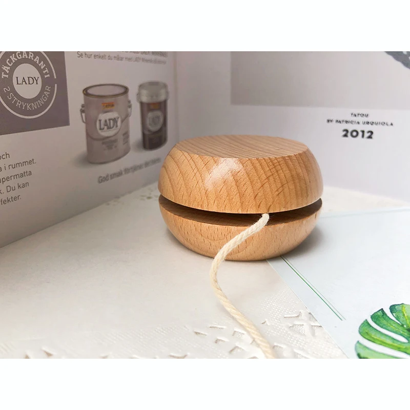 Деревянный шар-Йо HOYE, игрушечный шар-Йо без шаров, маленькие детские игрушки