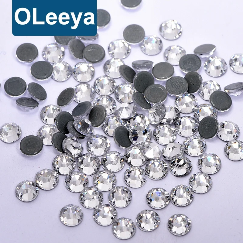 Wholesale Iron on Diamond Stones Flatback Glass Strass 2088 AB Hotfix Rhinestones Crystal Transfer Motif Letters Designs Sandals