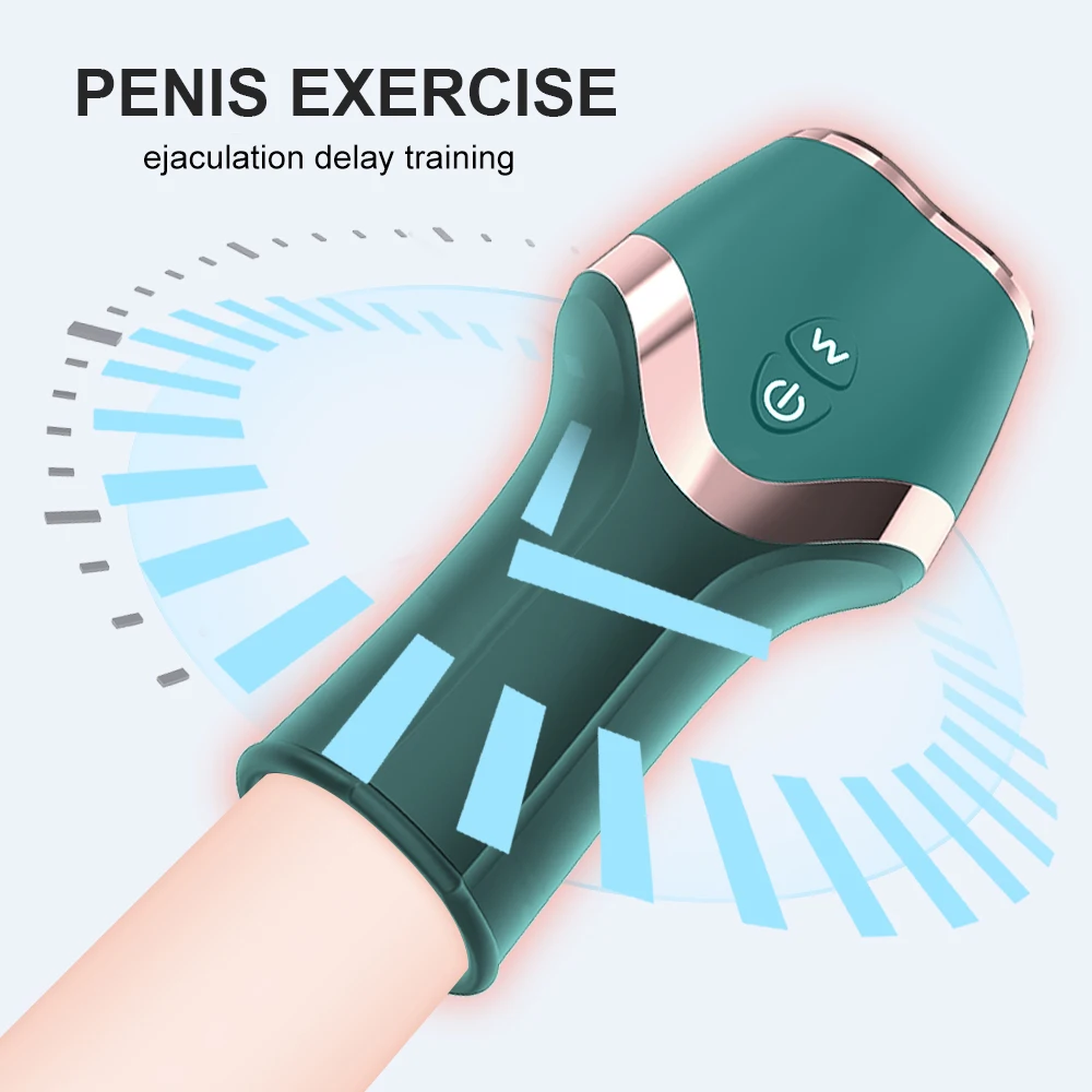 12 Modes Penis Vibrator Delay Trainer Male Masturbator Cup Automatic Oral Climax Sex Glans Stimulator Massager Sex Toys for Men