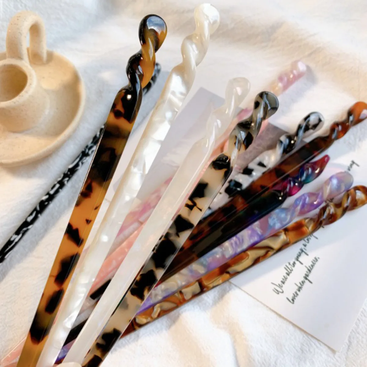 Высокое качество женские аксессуары для волос застежка красота ацетат Шпилька палочки еды ювелирные изделия ретро