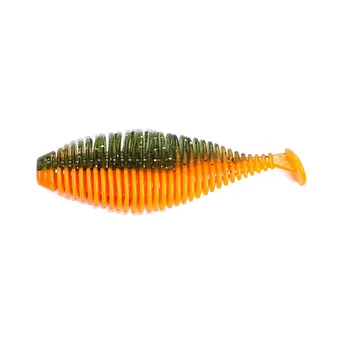 CHEERY Threaded Caterpillar T-Tail Stainless Steel 4-Piece 75cm Black Pit Bass Freshwater/Saltwater Artificial Soft Bait – Soft Lure – view 3