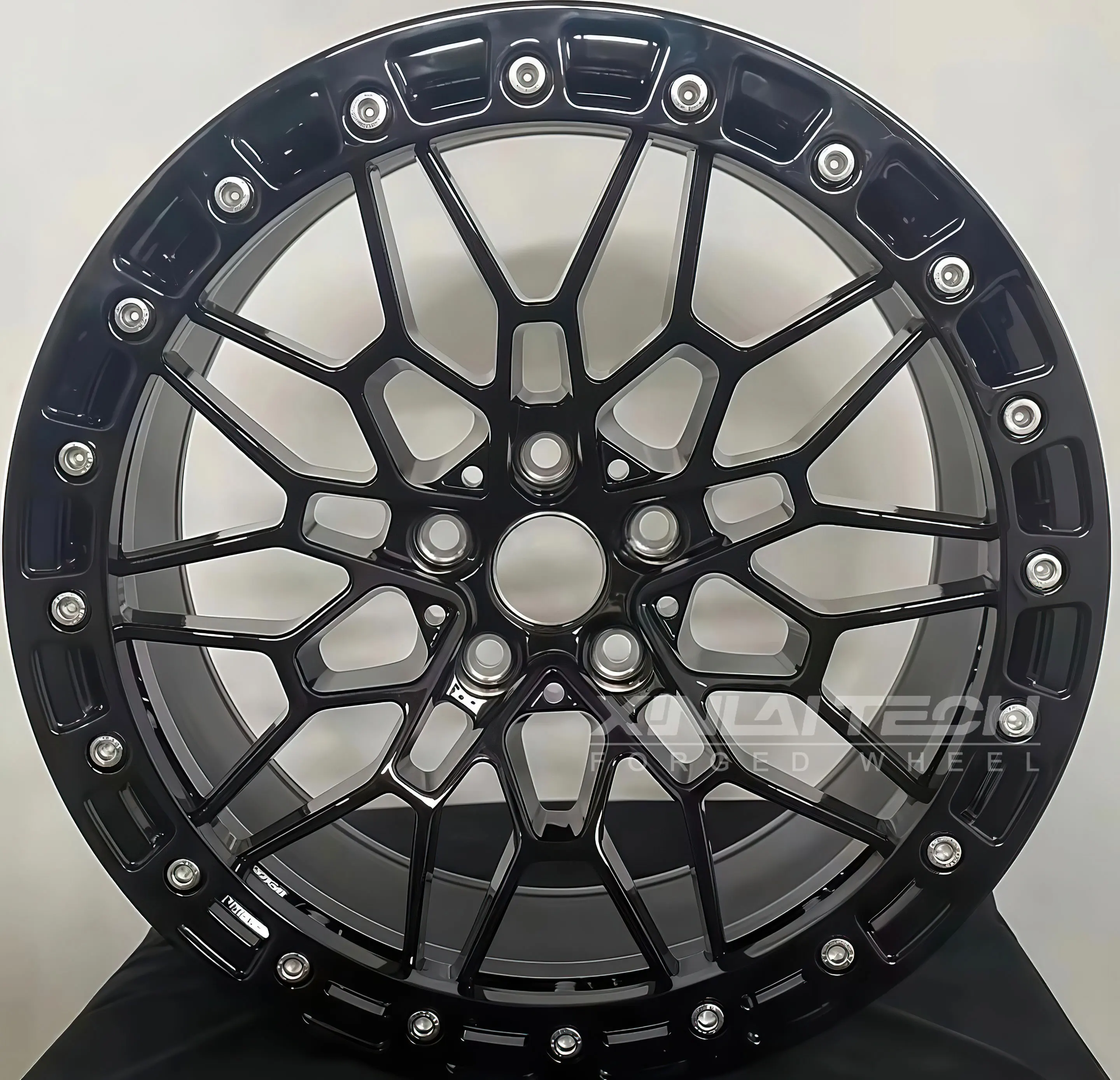 XINLAI Beadlock Custom Forged Wheels 6x139.7 6x114.3 Wheels 4x4 off Road Car Alloy Rim for jeep Land Rover gmc Wheels - Image 1
