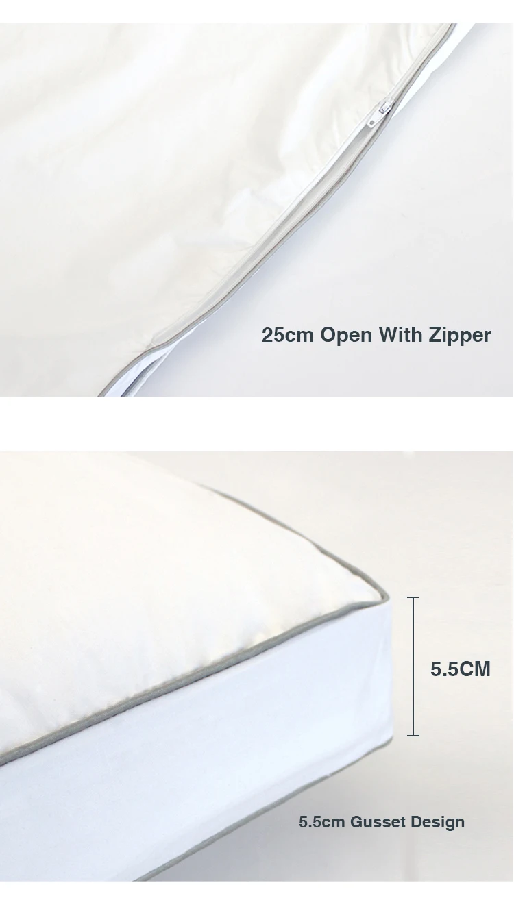 100 Pure Cotton Pillow Ticks Gusset Empty Pillow Shell Buy Pillow