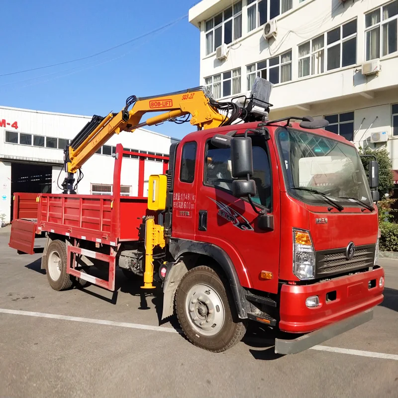 China 125 Ton Truck Crane Boblift 3.2 Ton Truck Mounted Crane