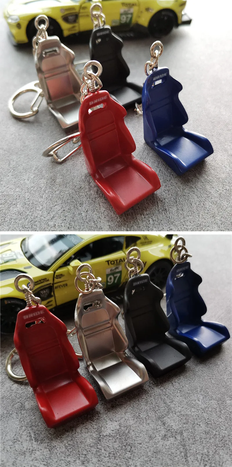 Jdm Aluminum Car Chair Racing Seat Keychain Keyring Buy Bride Seat