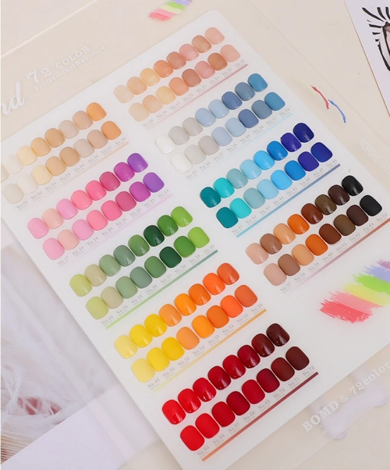 Newest Factory Wholesale Private Label 72 Colors 15ml Gel Nail Polish