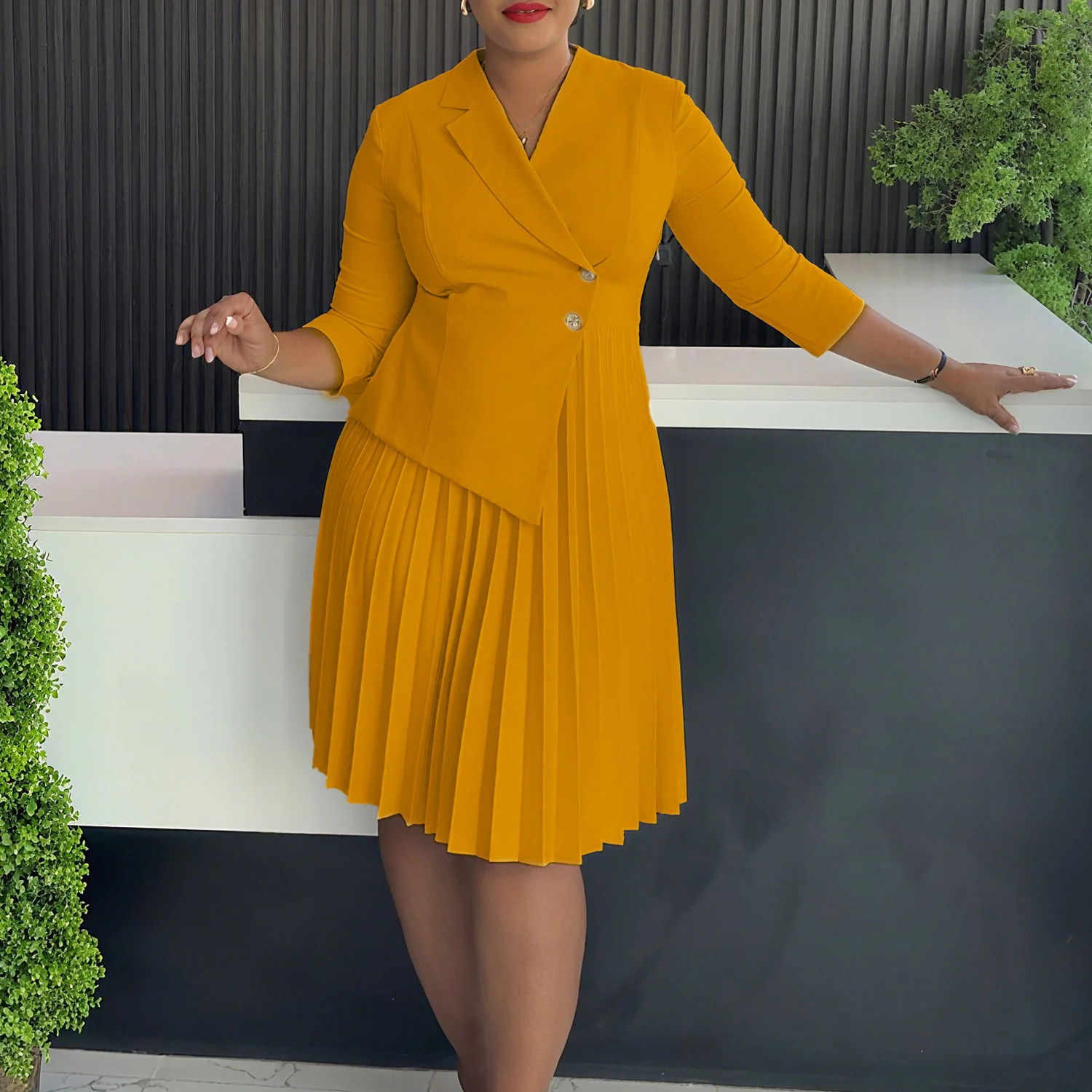 princess polly baby blue dress Latest Design Winter Dresses Women Casual Suit Collar Pleated Dress Elegant Office  Dresses Women Formal Work Career Dresses| Alibaba.com