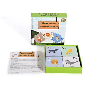 Custom Printed Educational Playing Cards Paper Learning Flashcards for Babies and Children