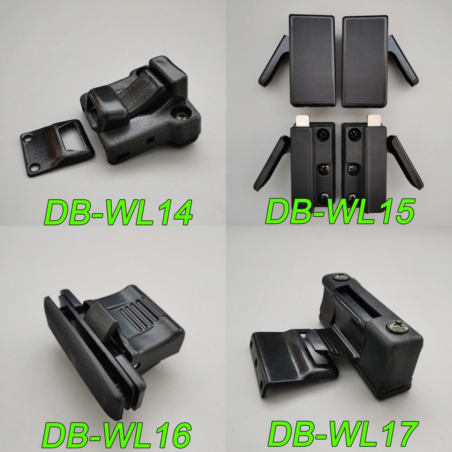 Plastic Bus Window Lock Set Sliding Glass Window Latch with Base