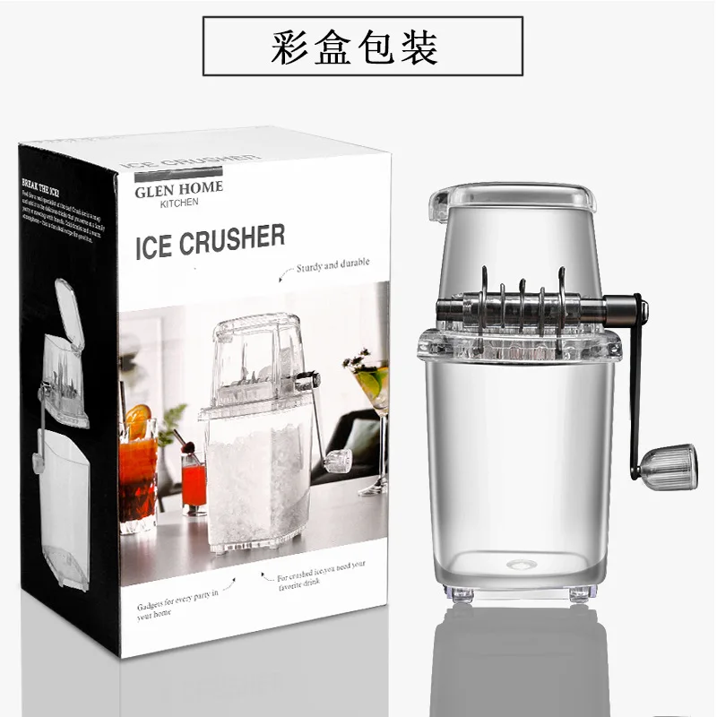 Handoperated Fruit Smoothie Ice Breaker Machine For Household Shaved