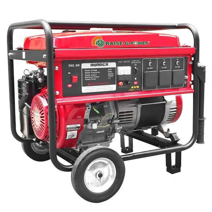 SHRAISE RZ9600CX Rate 7200w Max 8000w Gasoline Generator With Astra Korea Optional Design