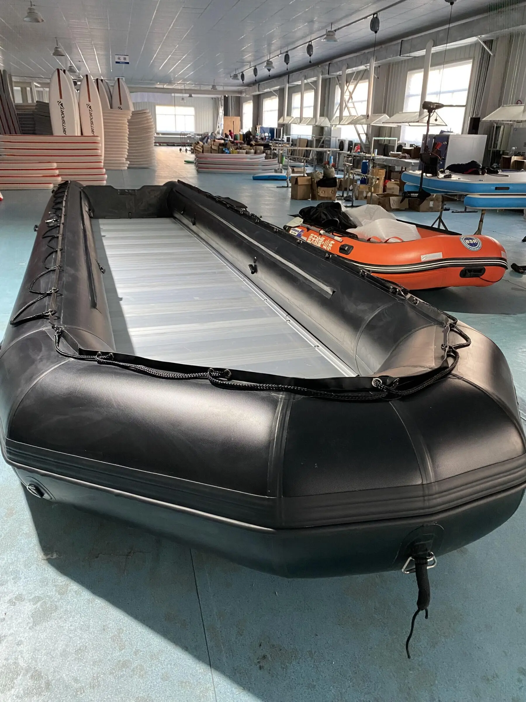 8m Inflatable Large Boat 20 Persons Rubber Rescue Boat with Aluminum Floor