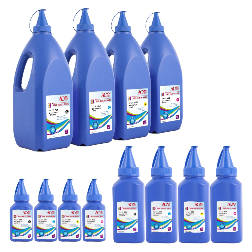 ACO Toner Powder Compatible for HP CF400A CF401A CF402A CF403A 201A Manufacturer Wholesale Bulk Color Bottle