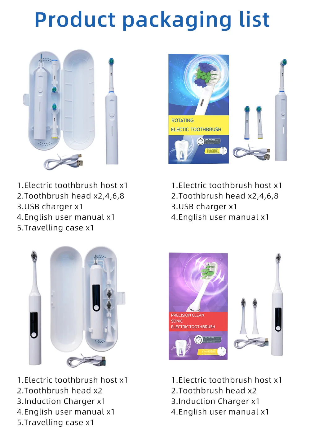 Whitening USB Rechargeable Advanced Technology Rotating Electric Toothbrush For Oral Care supplier