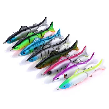 Hengjia Swimbait 12.5CM-17.7G Wholesale Swimbait Multi Jointed Lure Jerkbait Fishing Hard Glide Bait – Soft Lure – view 2