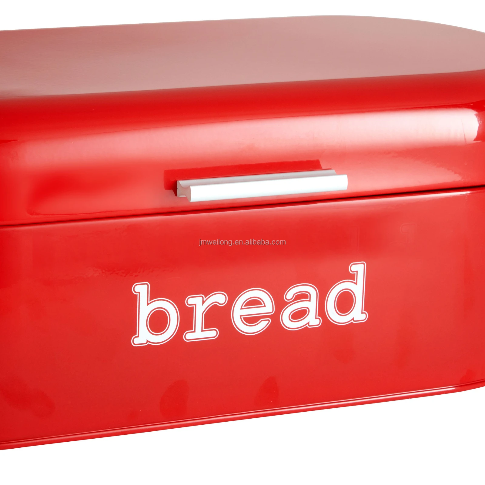 Home Metal Bread Box Kitchen Counter Dry Food Storage Container Large