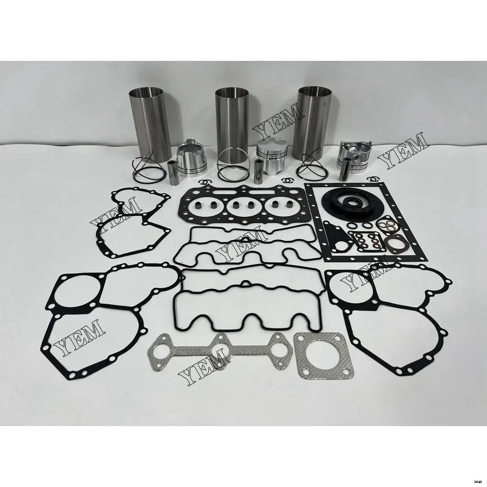 Engine Rebuilding Kit With Full Gasket Set Cylinder Piston Rings Liner Fit for Perkins 403C-11 Engine Repair Parts Kit
