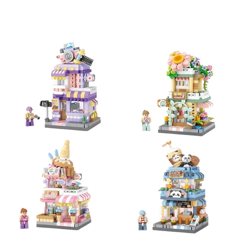 LOZ Mini Building Blocks LEGO 8813 DIY Cartoon Shop