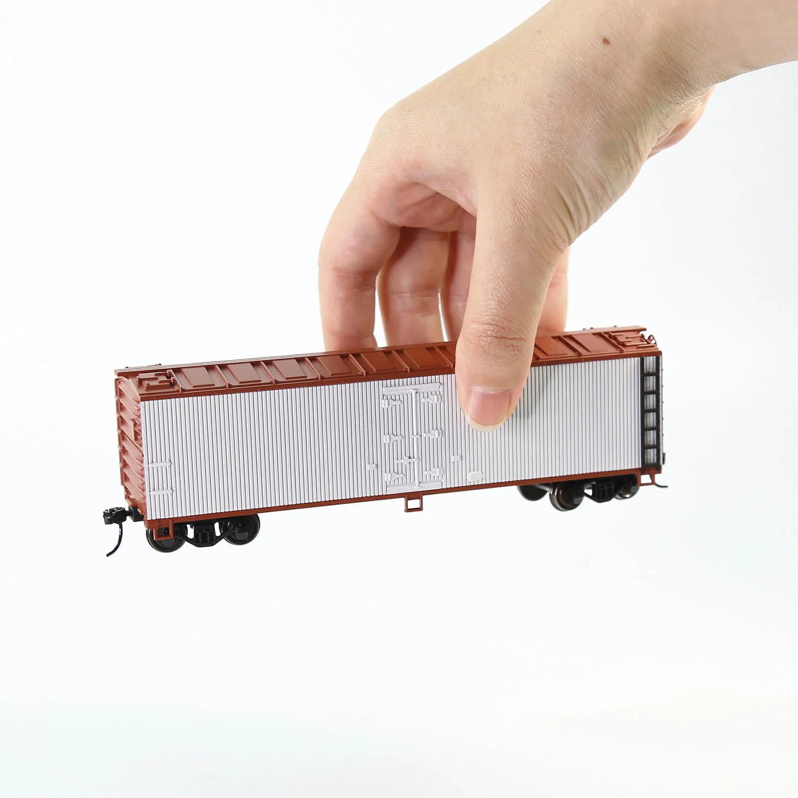 Модель железнодорожного поезда C8747, масштаб 1:87, 40 дюймов, рефрижератор на деревянной стороне, 40 футов