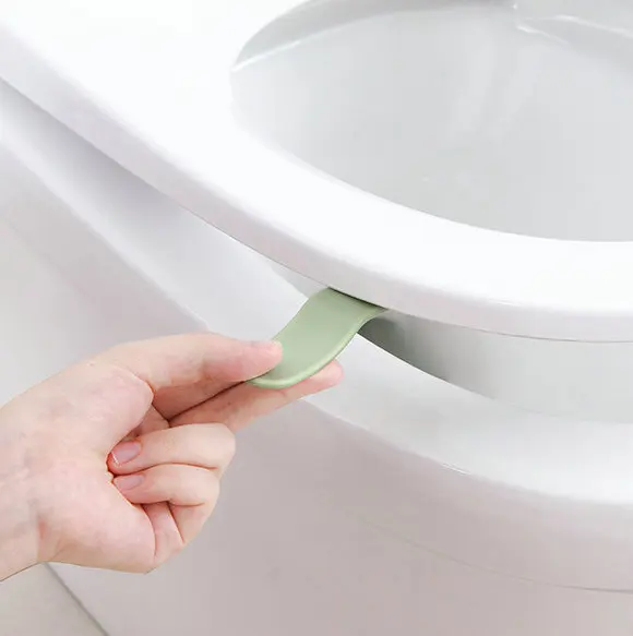 Toilet Seat Cover Sticking Lifter Handle Avoid Touching Hygienic Clean