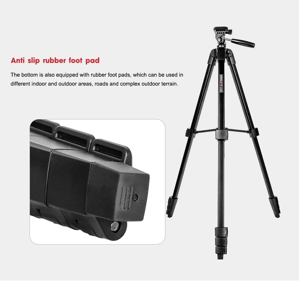 Travel Adjustable Tripod Cell Phone Tripod High Quality Aluminum Customized Logo Light Camera