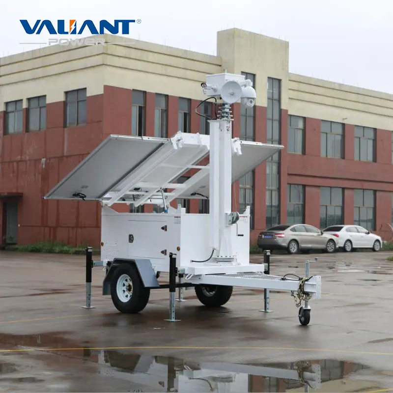 Valiant Mobile Security Construction Camera Trailer