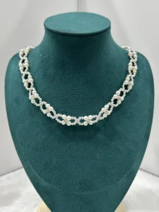 YOB     Chokers Necklace Natural Pearl Gold Plated Beads Chain Ball Shape Classic for Women Anniversary Jewelry Christmas