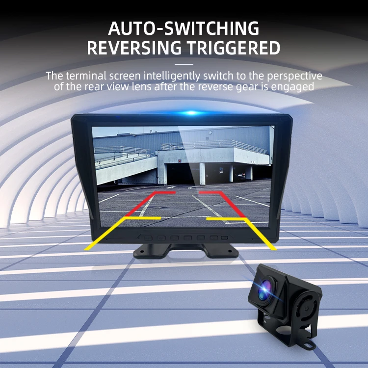 Wemaer 10.1 Inch AI Reverse Camera System Pedestrian Vehicle Detection for Trucks Trailers RVs Vans Construction Vehicles supplier