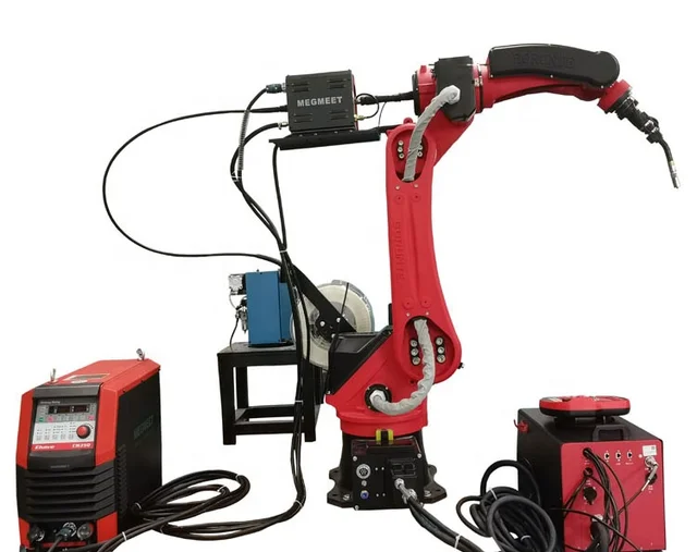 Automatic Industrial Robotic Welding Machine Arm Length 1600mm Robot Arm 6 Axis