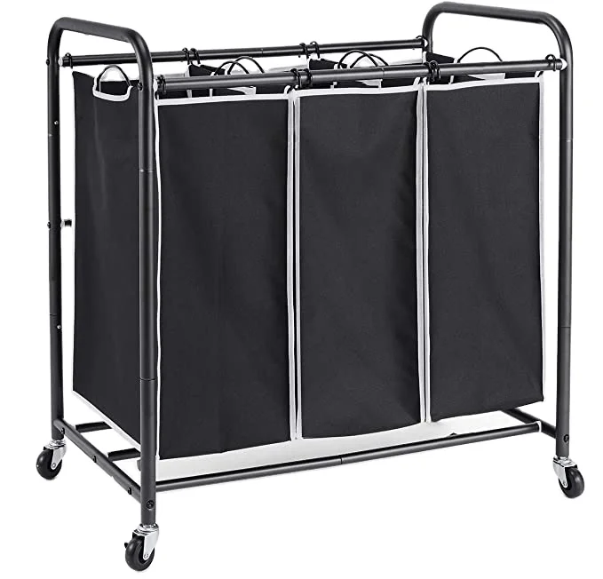 3 Bags Laundry Hamper Sorter With Rolling Heavy Duty Casters Laundry Organizer Cart For Clothes Storage Buy Laundry Organizer Cart Laundry Hamper Product On Alibaba Com